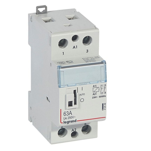 Contacteur de puissance CX³ bobine 230V~ - 2P 250V~ - 63A - 2O - 2 modules-412548-3245064125482-LEGRAND