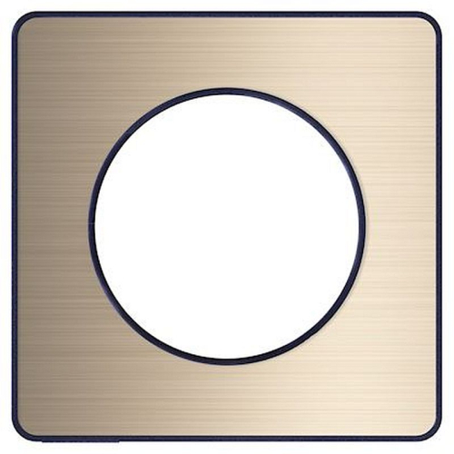 Odace Touch, plaque Bronze brossé avec liseré Anthracite 1 poste-S540802L-3606480707445-SCHNEIDER ELECTRIC FRANCE
