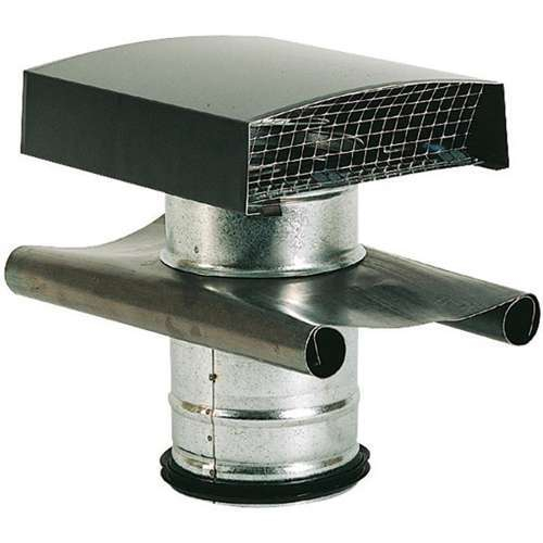 Chapeau de toiture métal ardoise D150/160 - CT 150/160 ARDOISE - 872086 S&P UNELVENT - 872086 