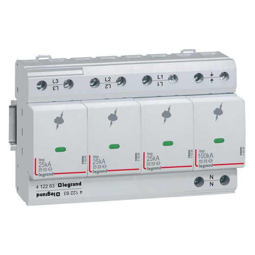 Parafoudre T1 - Iimp 25 kA/pôle - 3P+N-412283-3414970517302-LEGRAND