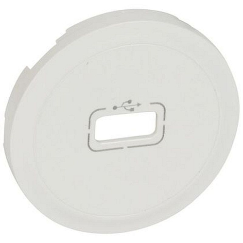 Enjoliveur Céliane pour prise USB - Blanc-068253-3245060682538-LEGRAND
