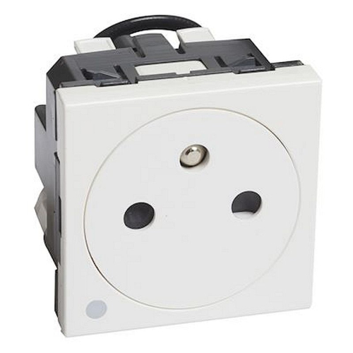 Prise 2P+T Surface avec voyant Mosaic - bornes auto - 2 mod blanc antimicrobien-077135-3414970961471-LEGRAND