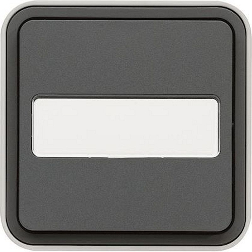 cubyko Poussoir porte-étiquette 1F saillie gris IP55-WNC025-3250617170253-HAGER