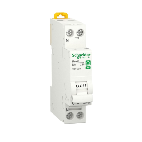 Resi9 - disjoncteur modulaire - 1P+N - 16A - courbe C - peignable-R9PFC616-3606481160522-SCHNEIDER ELECTRIC FRANCE