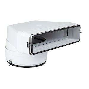 coude mixte vertical pour bouche 55x110 à joint - CMV 55X110X100JB - 460069 ATLANTIC - 460069 