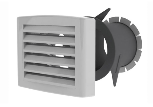 Terminal plastique ⌀80 pour insufflation - TP 80 SR - 412004 ATLANTIC - 412004 