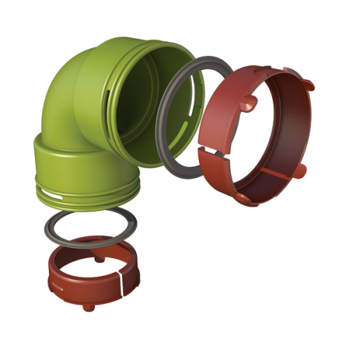 Kit coude 90° D75 mm - AE34C Air Excellent - 188599 UBBINK - 188599 