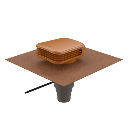 Sortie de toiture ocre avec multidiam - Valetis UBBINK - 172122 