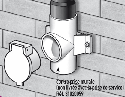 Contre prise murale - 31020059 GENERALE ASPIRATION - 31020059 