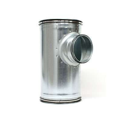 Collecteur d'étage 1 piquage Galva D125 à joints - COL1GALD125J ECONONAME - COL1GALD125J 