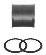 Manchon de liaison ⌀200 + 2 joints - LEWT-MU 200 - 2971 HELIOS VENTILATEURS - 2971 