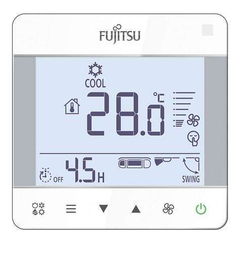 Télécommande filaire compacte à encastrer. Compatible Mono/Multi split et VRF - UTY-RCRYZ1 - 809034 ATLANTIC - 809034 