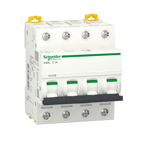 Acti9, iC60L disjoncteur 4P 1A courbe C-A9F94401-3606480084157-SCHNEIDER ELECTRIC FRANCE
