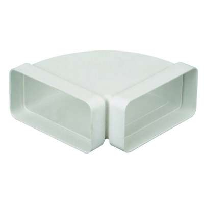 Coude 90° horizontal rectangulaire 55x110 plastique - CH 55x110 - 460003 ATLANTIC - 460003 