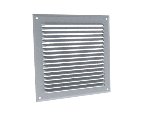 Grilles à auvents en aluminium anodisé - GA AN 210 x 210 - 6606 ANJOS - 6606 