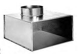 Plenum pour grille avec piquage sur le côté - MEF3 200x100D125 PLENUM PC CLIM - 11053381 ALDES - 11053381 