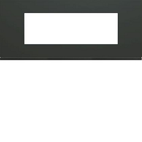 Plaque gallery plastique peint 6 modules entraxe 57mm anthracite-WXP1006-3250617190312-HAGER