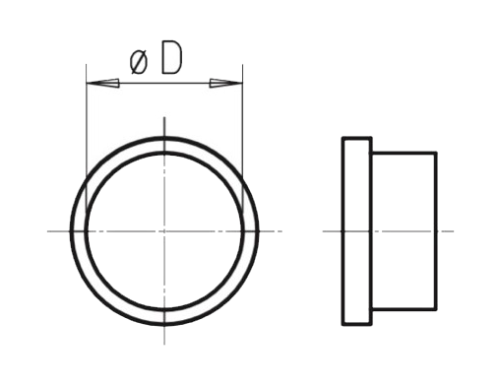 10 Bouchons femelles pour conduit FRS⌀63 - FRS-VD 63 - 9330 HELIOS VENTILATEURS - 9330 
