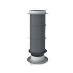 Bouche Plastique Ronde Ajustable ⌀125 Manchon Dalle - BOREA⌀125D ECONONAME - BOREA⌀125D 