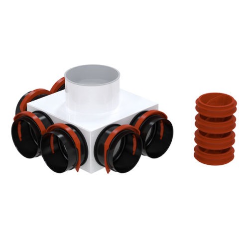 Caisson de distribution D125 6x90 - ComfoCube CT 220 ZEHNDER COMFOSYSTEMS - 990323070 