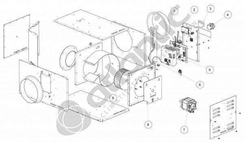 Extraction Et Insufflation Air - kit moteur critair ec2500c4pci - 914241 ATLANTIC SAV CLIM. & VENTIL. - 914241 