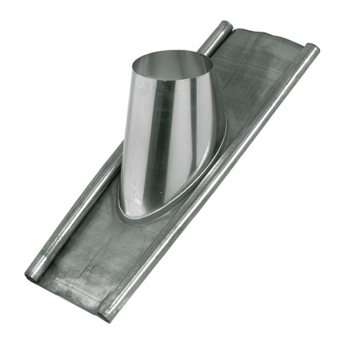 Solin de toiture 5 à 25° inox  plomb naturel D80/130mm - Solin 3CEP 80/130 pb 5-25 UBBINK - 186222 