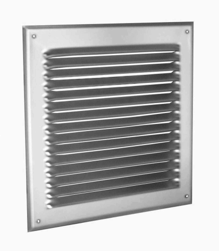 Grille de soufflage ou reprise carrée. Couleur aluminium - GRA 75 - 870218 S&P UNELVENT - 870218 