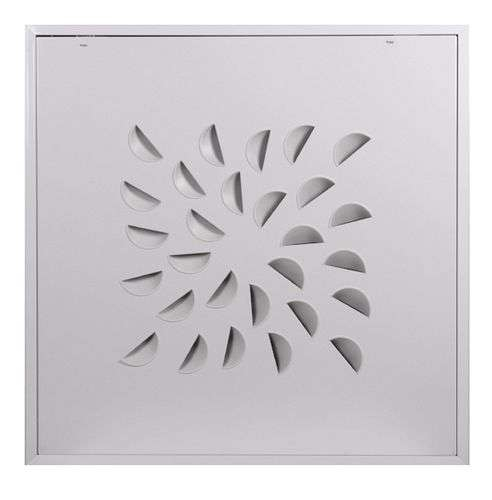 Mid NEXT-KLIN 600LW-diffuseur 600x600 buses blanc. petit volume plénum latéral - MID NEXT-KLIN 600L W - 541849 ATLANTIC - 541849 