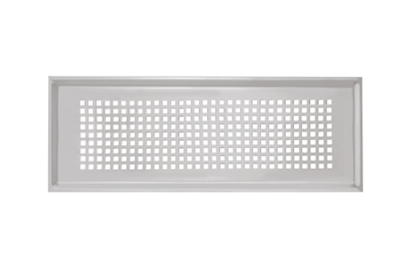 Grille allongée Torino blanc - 990322084 ZEHNDER COMFOSYSTEMS - 990322084 