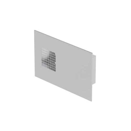 Grille combinée D125 inox prise d'air droite - ComfoEdge Dupla ZEHNDER COMFOSYSTEMS - 990430573 