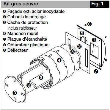Kit gros oeoeuvre pour VMC KWL EC 60 KWL 60 RS - KWL 60 RS - 708 HELIOS VENTILATEURS - 708 