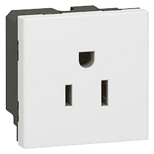 Prise de courant 2P+T 15A standard US Mosaic 2 modules - blanc-077504-3245060775049-LEGRAND
