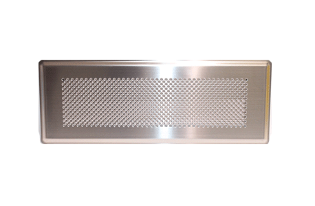 Grille allongée Venezia inox - 990322087 ZEHNDER COMFOSYSTEMS - 990322087 