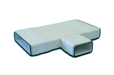 Té réduit 90° horiz. rect. 55x220x110 plast. à joints - TEHR 55X220X110 J - 460068 ATLANTIC - 460068 