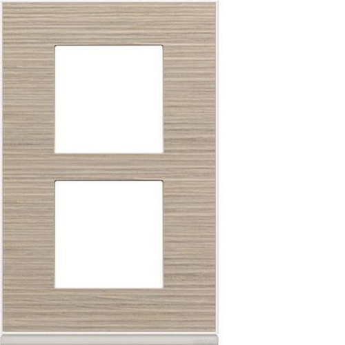 Plaque gallery 2 postes verticale 57mm latté-WXP2522-3250617196468-HAGER