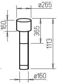 Chapeau de ventilation ⌀160 noir - DH 160 S - 2019 HELIOS VENTILATEURS - 2019 