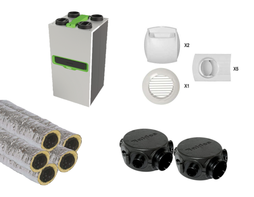 VMC double flux - Inspirair Top ALDES - 11023473KIT 