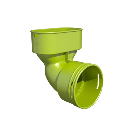 Coude adaptateur pour conduit oblong 100X50 vers circulaire D75 - Optiflex PRO ALDES - 11095948 