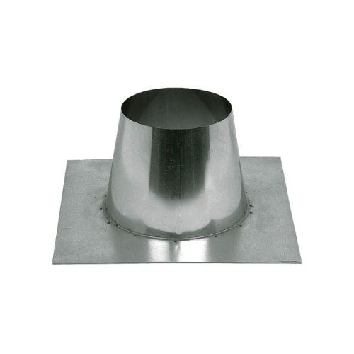 Solin de toiture plat 0 à 10° inox plomb naturel D80/130mm -  UBBINK - 186231 