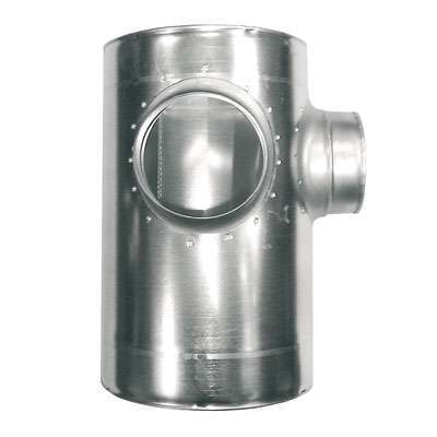 Collecteur d'étage 2 piquages à 90° Galva D125 - COL2/90GALD125 ECONONAME - COL2/90GALD125 