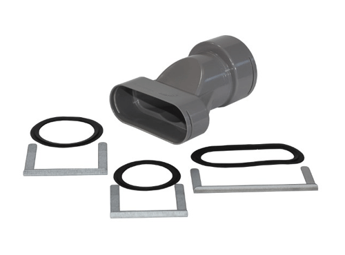 Raccord droit 90/75 - ComfoTube - ComfoFlat - 990322013 ZEHNDER COMFOSYSTEMS - 990322013 