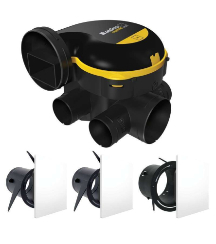 Kit VMC simple flux autoréglable - EasyHOME AUTO Colorline - 11026033 ALDES - 11026033 