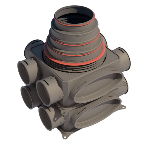 Caisson de distribution multidiamètre 12 piquages - DB212 Air Excellent UBBINK - 188964 