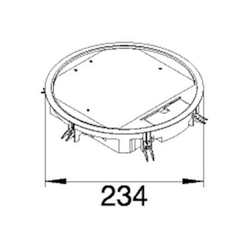 Boîte de sol ronde 12 modules noire-VR06059005-4012002245040-HAGER