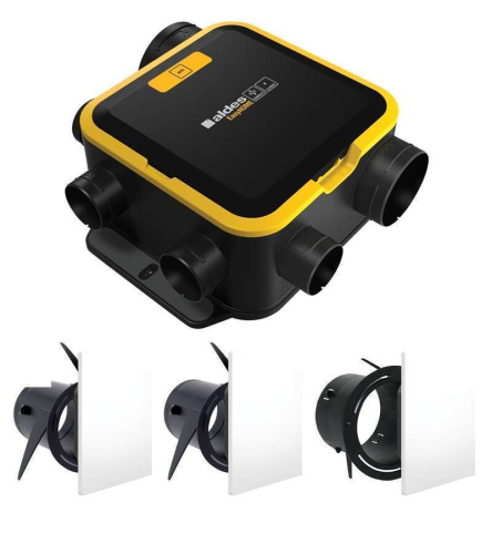 Kit VMC simple flux autoréglable - EasyHOME COMPACT COLORLINE - 11026036 ALDES - 11026036 