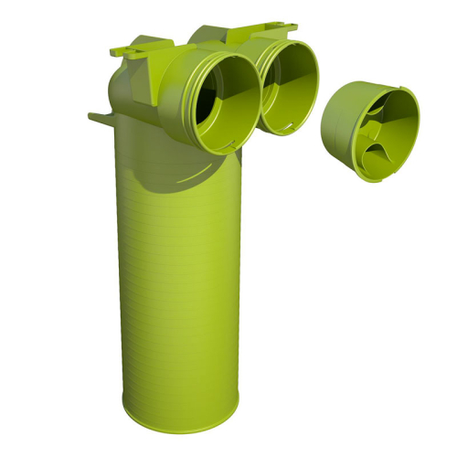 Plenum terminal D125 pour conduit D90 - Optiflex PRO ALDES - 11095932 