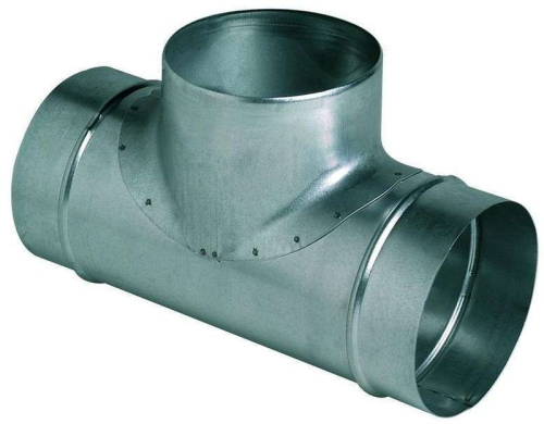 Té 90 degrés galva diam 125/100 - TE 125/100/90 - 864281 S&P UNELVENT - 864281 