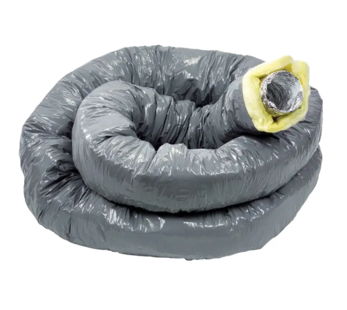 6m Conduit souple Alu ⌀160 isolé 25mm - T 162 ALU CR25 L6M - 423067 ATLANTIC - 423067 