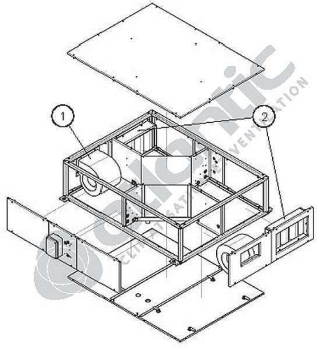 Motovent Duo 50V/H - MOTOVENT DUO 50V/H - 912385 ATLANTIC SAV CLIM. & VENTIL. - 912385 