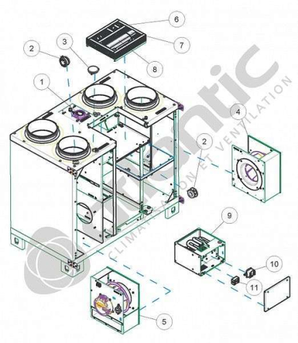 Extraction Et Insufflation Air - KIT COURROIE ROTATECH 21 - 914051 ATLANTIC SAV CLIM. & VENTIL. - 914051 